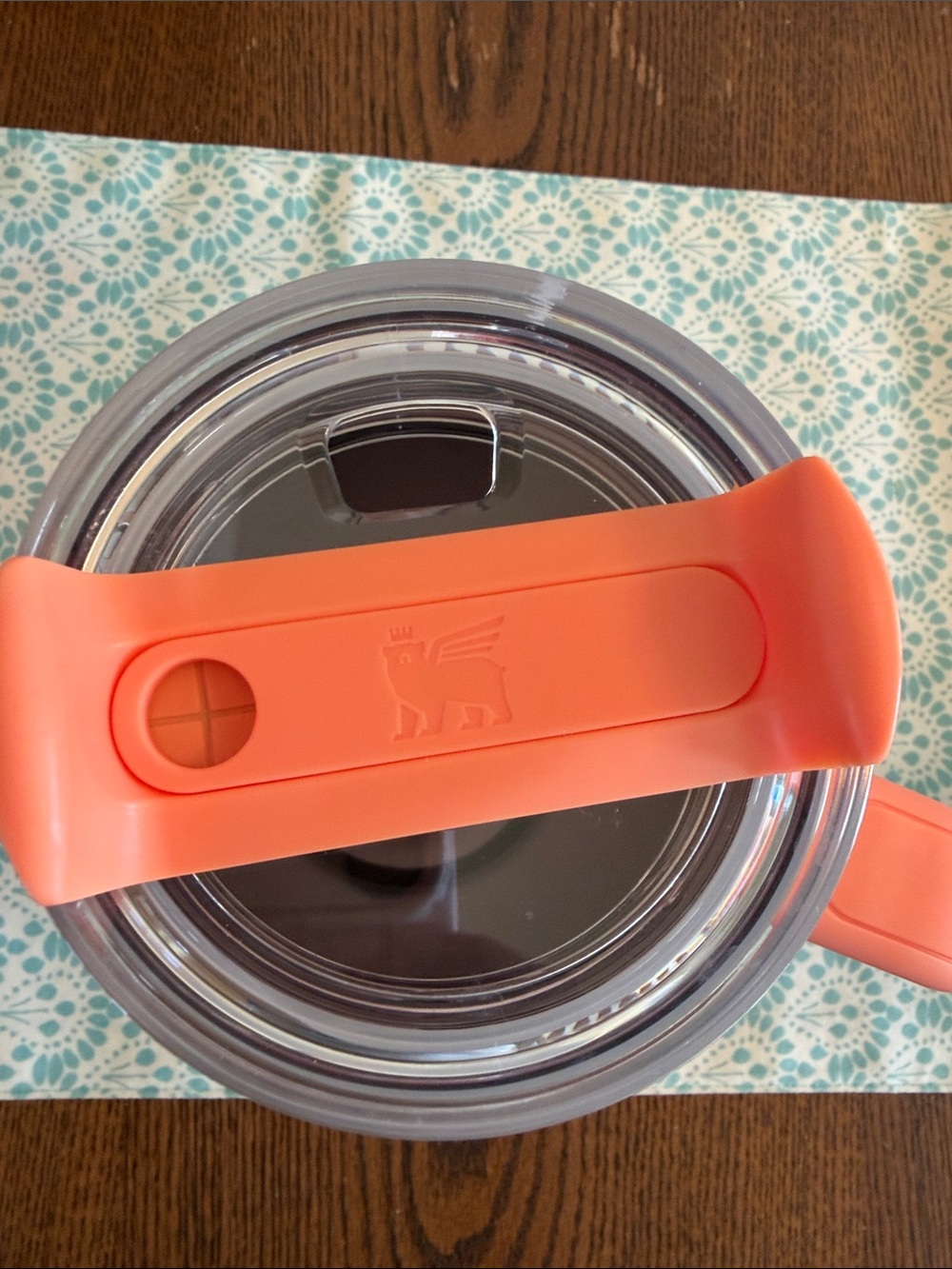 40 oz Stanley Turquoise and 30 oz Coral Insulated Travel Mugs with Handles - Picture 11 of 13